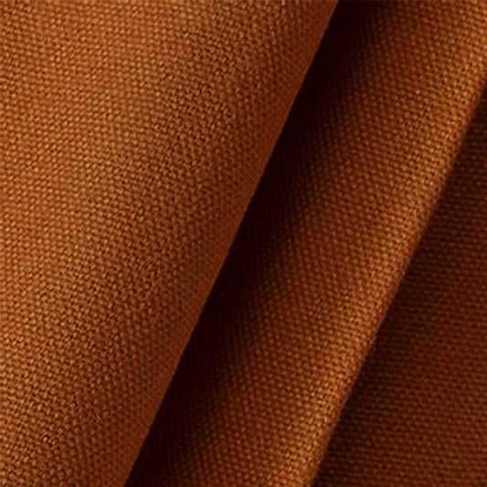 CANVASS® Fabric by The Metre - Mercerised Dyed Cotton Canvas 100x140 cm Width (Rust)