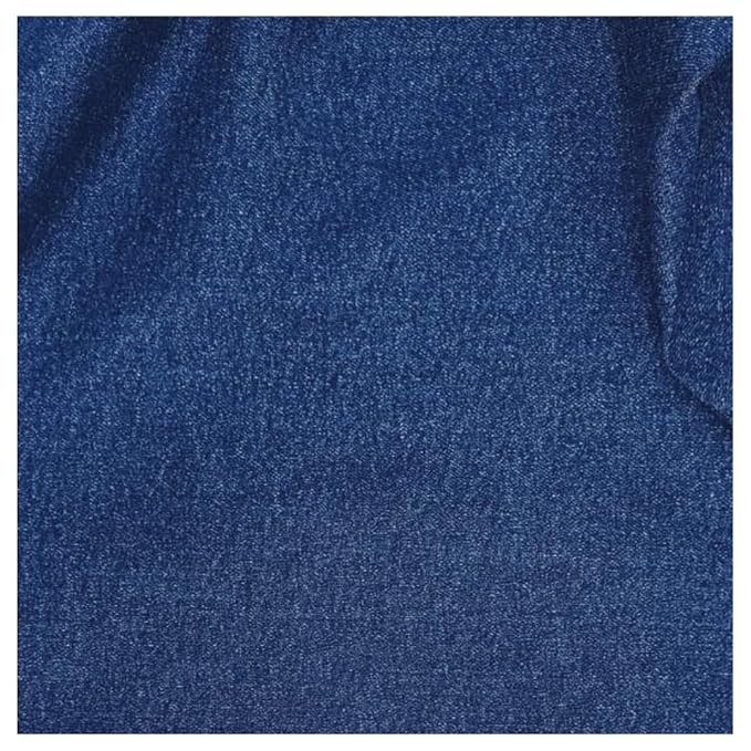 Rajat Traders Exclusives - Premium Denim Trousers Unstitched Fabric (Dark Blue Wash,1.30M,Free Size)