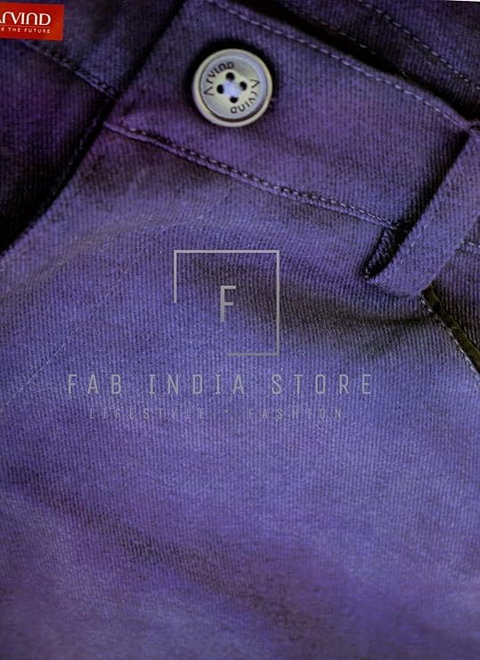 Arvind Men's and Women's Denim Fabric Cotton Stretchable Jeans Cloth,1.30M Dress Material (Dark Blue), Customizable Length