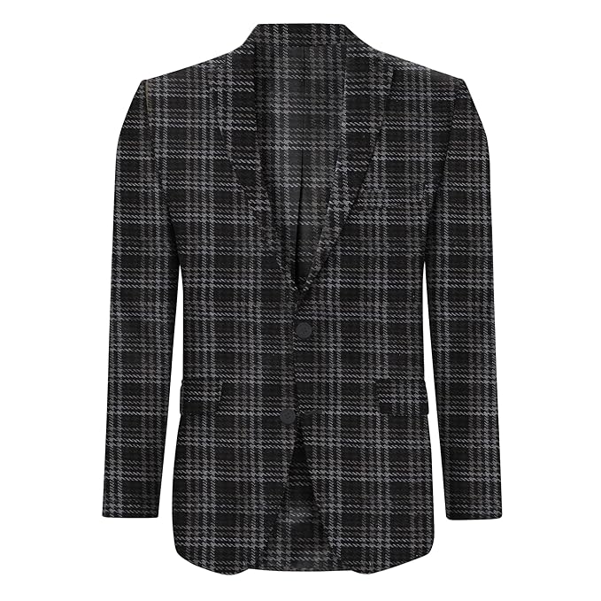 Unstitched Grey Yarn Dyed Blazer Flannel Fabric (1 Meter for as per Your use)