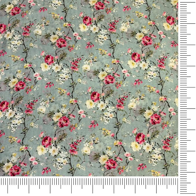 ROYALICA Women's Pure Cotton Maxi Midi Dress Western Dress for Women Elegant Floral Printed Long Dresses | Soft & Breathable Fabric | Casual Trending Dress for Women