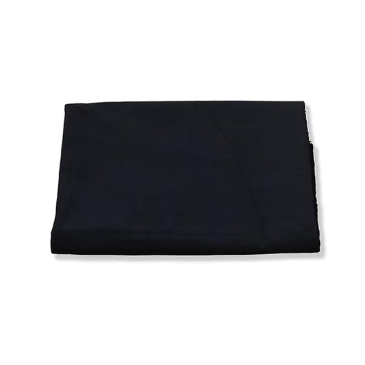 Indian 100% Cotton Canvas - Dyed Fabric for DIY Project - 58" Wide (2 Meter for As Per Your Use, Black)