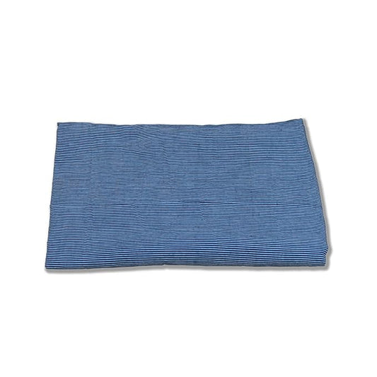 Unstitched Yarn-Dyed Blue and Grey Stripe Fabric for Shirt, Men's/Women's, Night Suit, Upholstery, Etc.