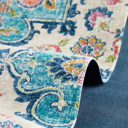 Printed Cotton Fabric Cloth Print Floral Print Fabric Running Jaipuri Hand Printed Material Natural 60" Inches Width 7.5 Meter